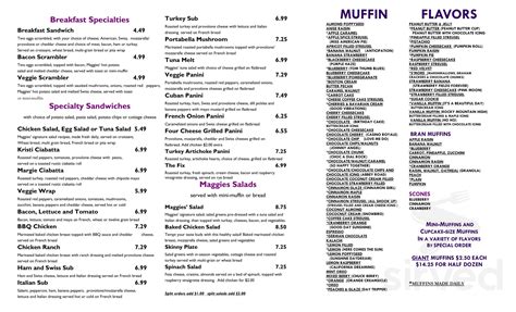 Menu for Maggies Magic Muffins in Boardman, OH 